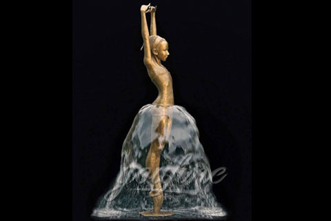 Garden Decoration Dancing Bronze Water Fountain