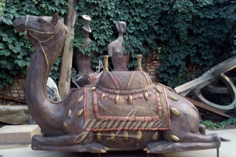 Metal craft animal decorative bronze camel statue