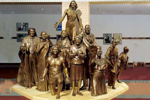 Large design Hot Casting Bronze Figures Sculpture for Hotel Lobby