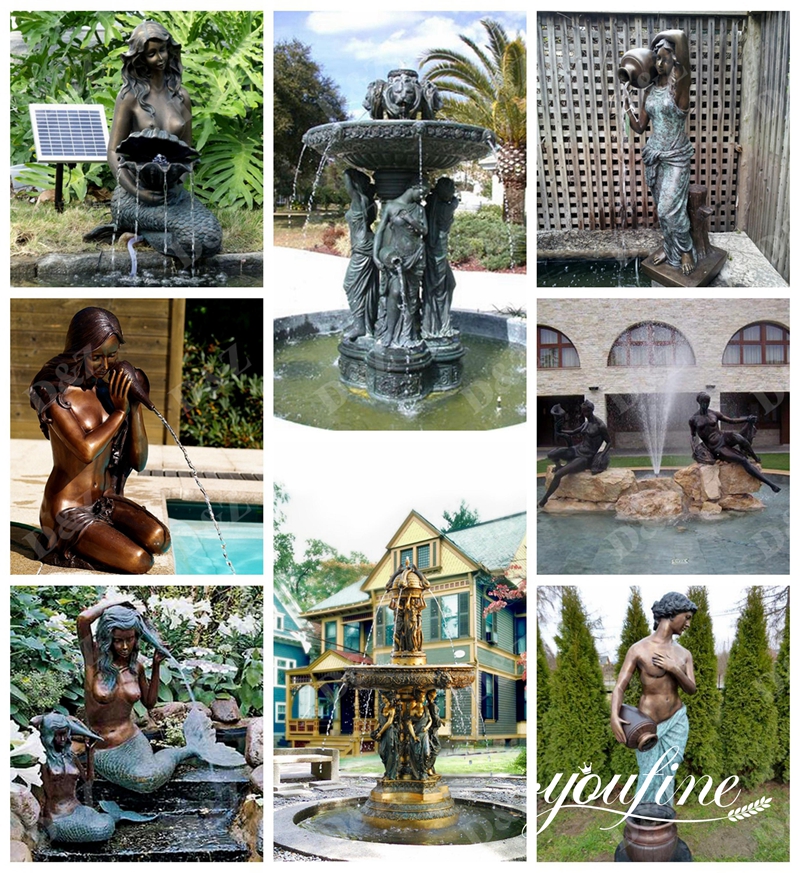 Bronze Fountains Outdoor Park for Sale